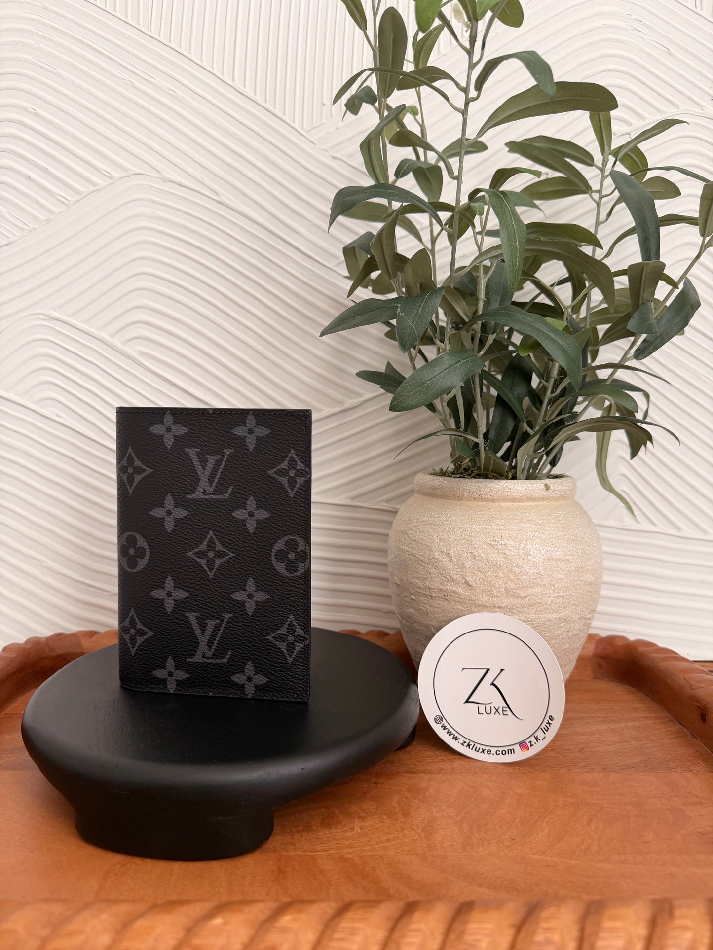 Louis Vuitton Monogram Eclipse Passport Holder