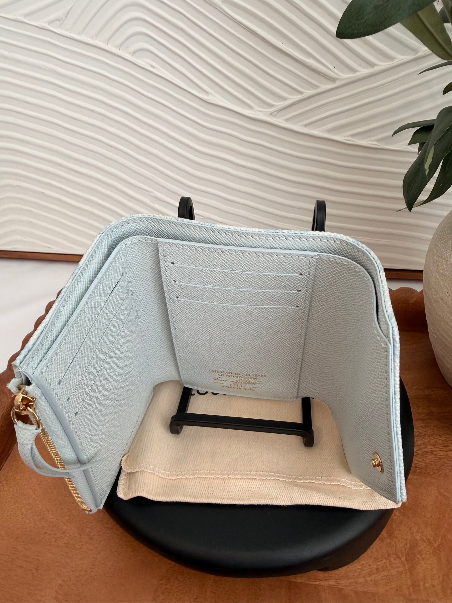 Louis Vuitton Victorine Wallet In Bleu Courrier - 130th anniversary