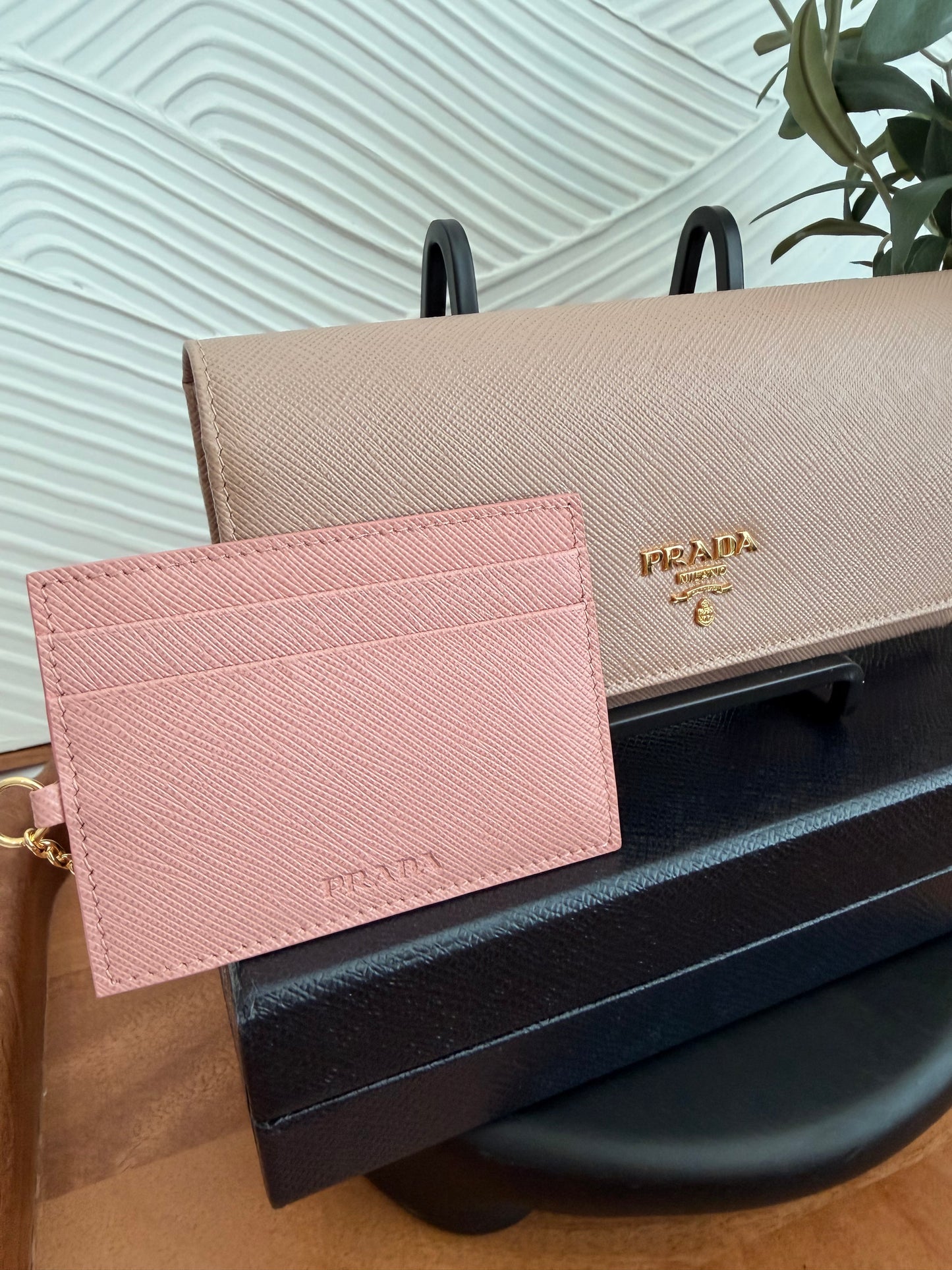 Prada saffiano long wallet