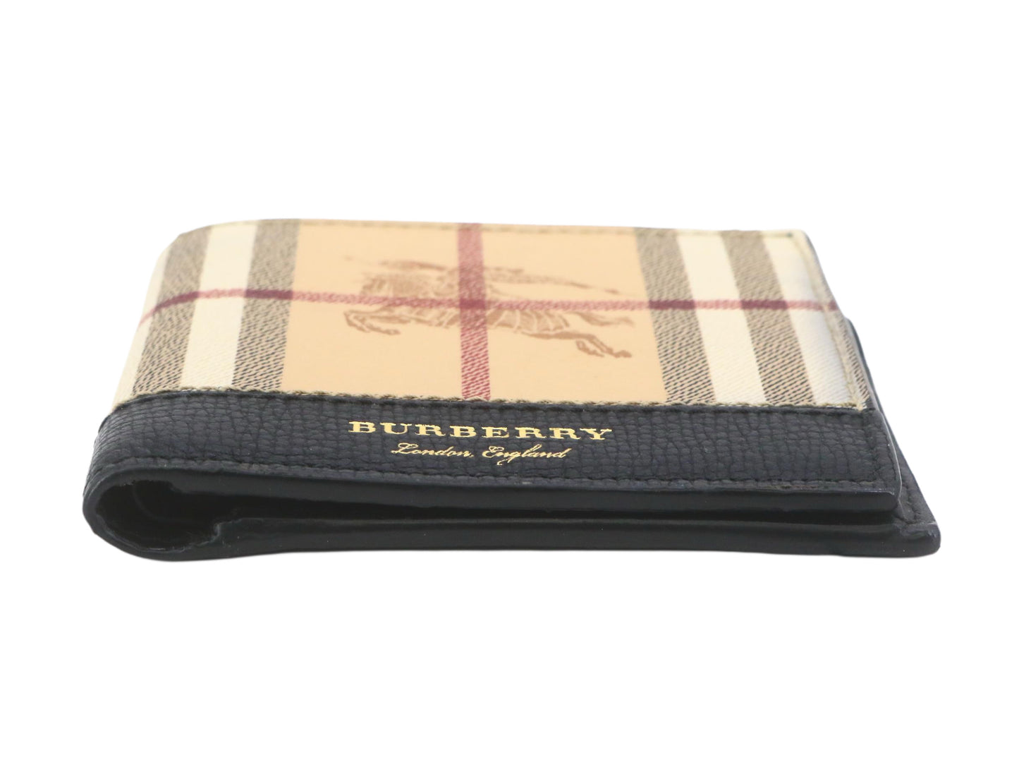 Cartera plegable Burberry Haymarket Check