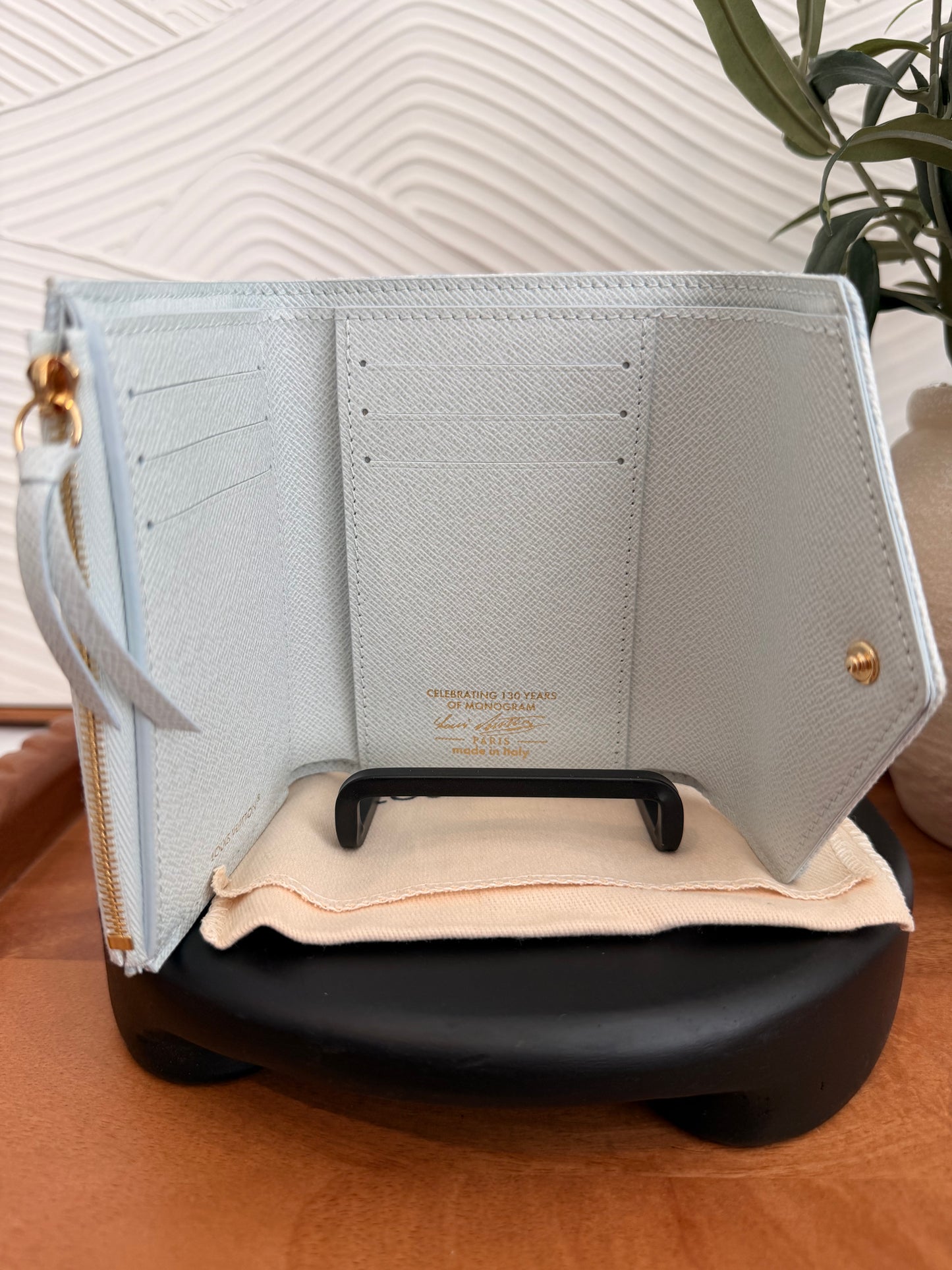 Louis Vuitton Victorine Wallet In Bleu Courrier - 130th anniversary