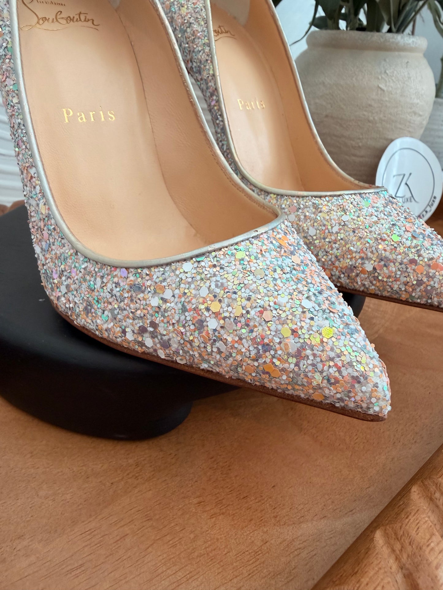 Christian Louboutin pigalle follies 100mm gl gems/sp las