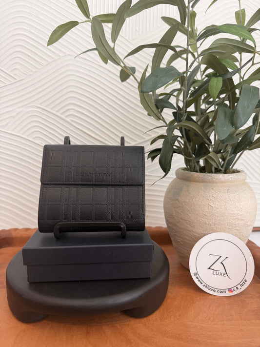 Burberry Embossed Check Continental Wallet