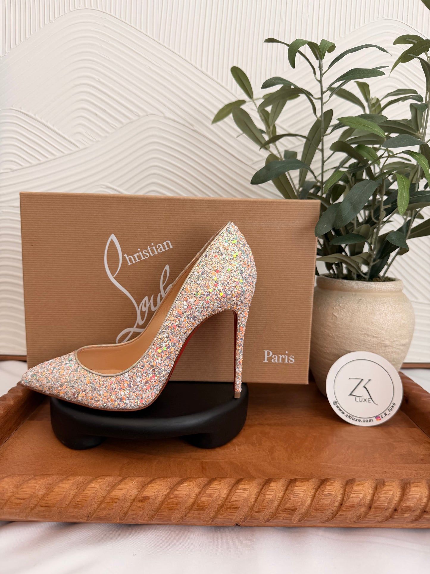 Christian Louboutin pigalle follies 100mm gl gems/sp las