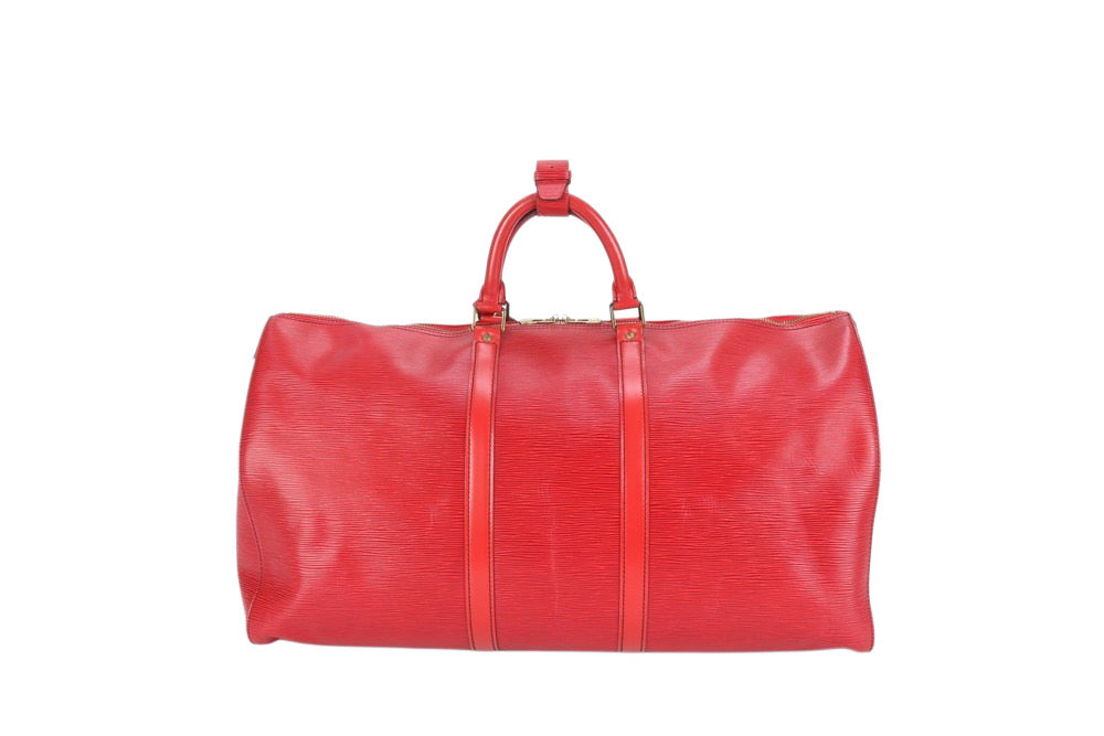 Louis Vuitton Keepall 55 Castillian Red