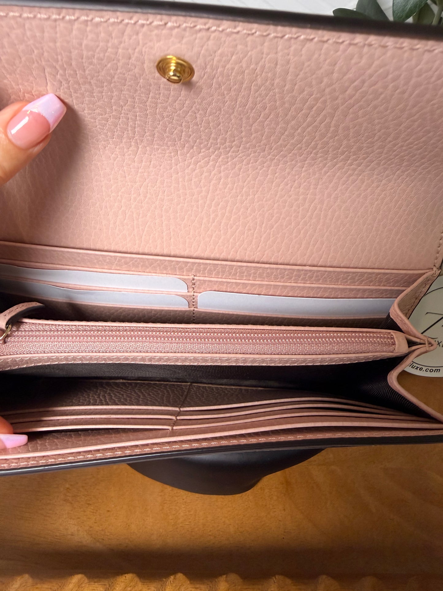 Cartera continental Gucci GG Marmont