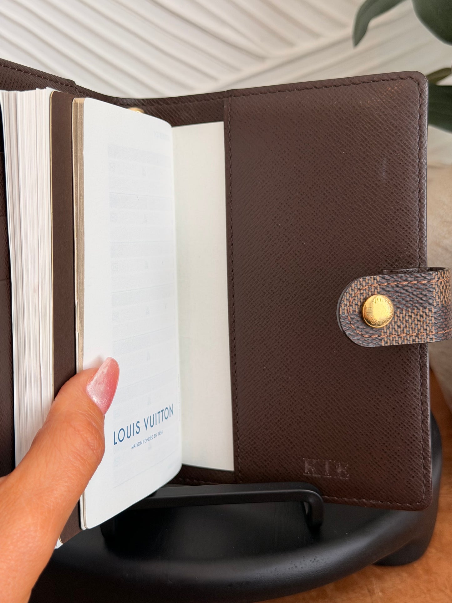 Louis Vuitton Damier Ebene Agenda Pm