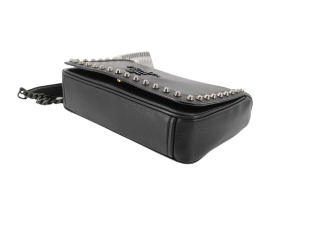 Bolso de hombro Prada Studded Glace