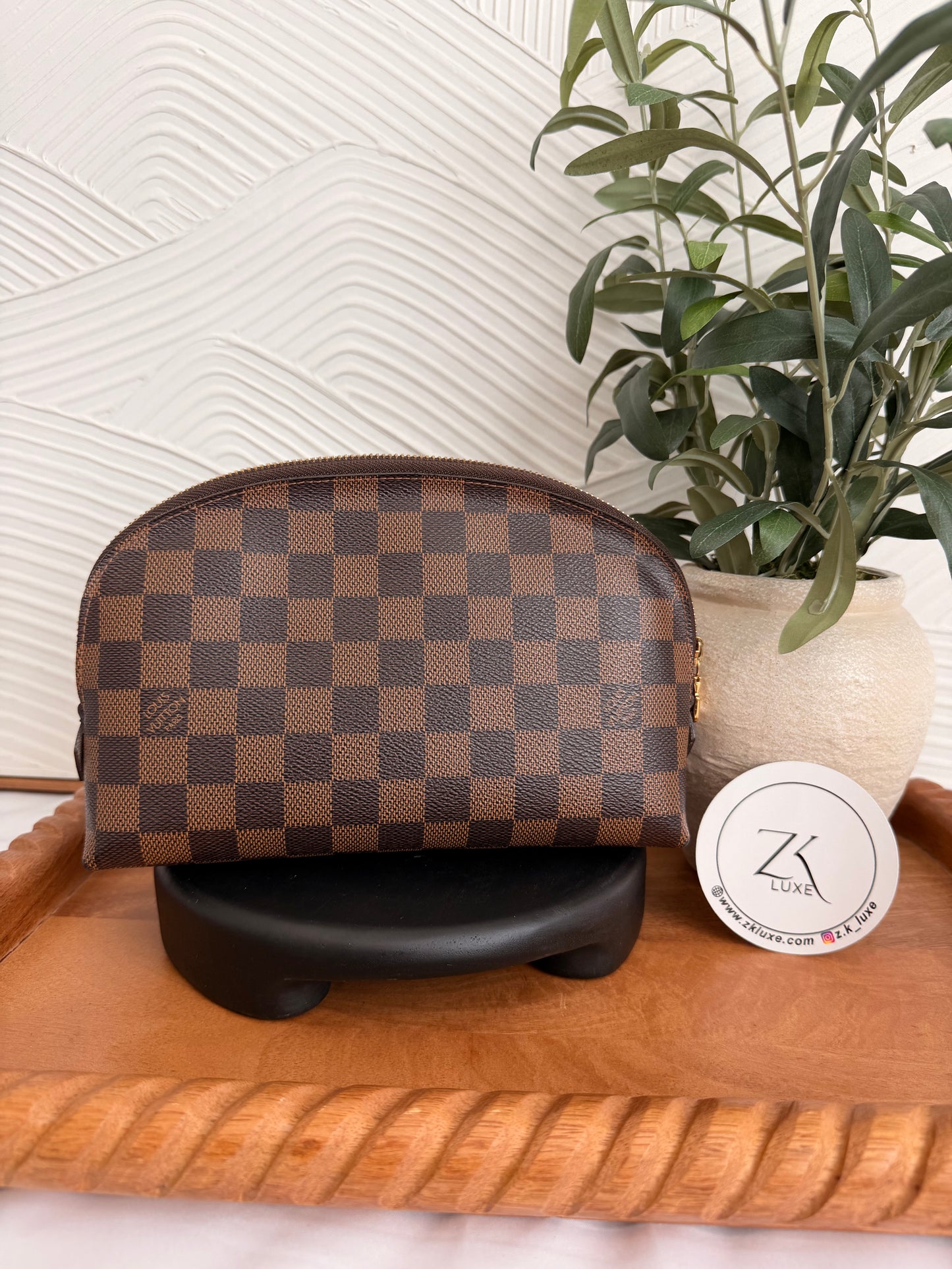 Louis Vuitton Damier Ebene Cosmetic Pouch