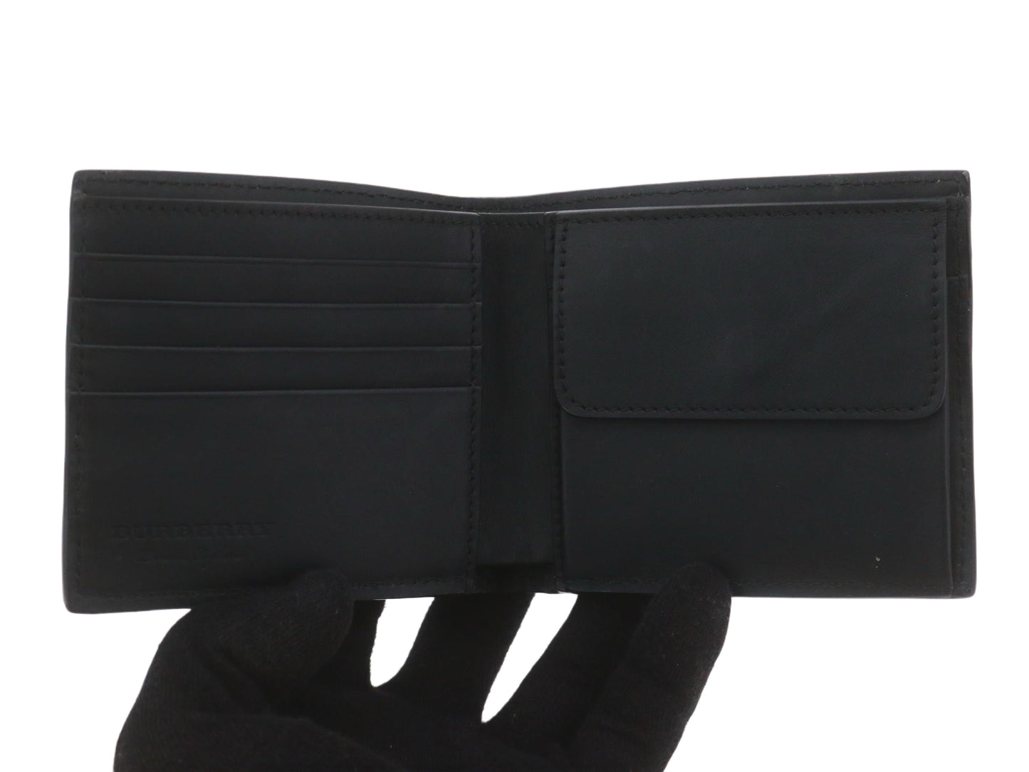 Cartera plegable Burberry Haymarket Check