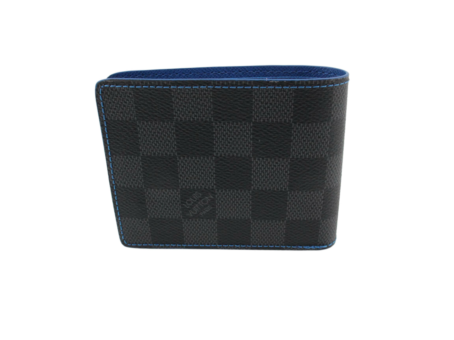 Louis Vuitton Damier Graphite Blue Slender Wallet