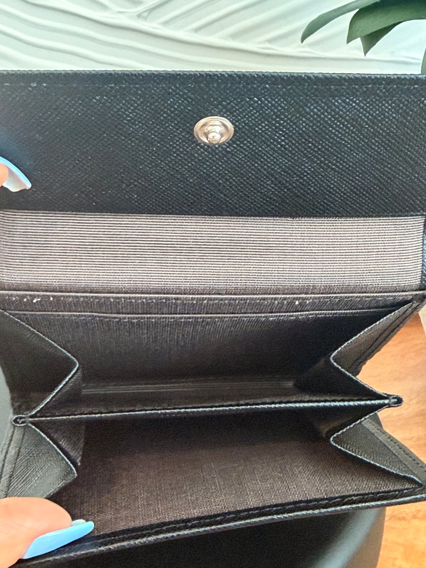 Burberry Embossed Check Continental Wallet