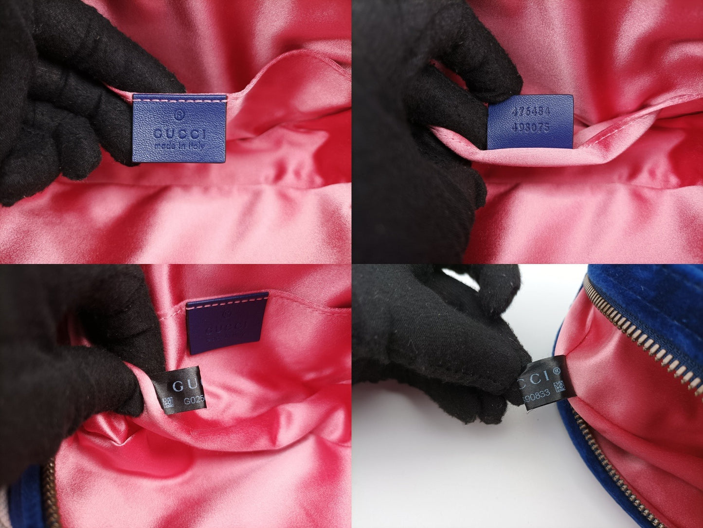 Riñonera Gucci GG Marmont de terciopelo azul