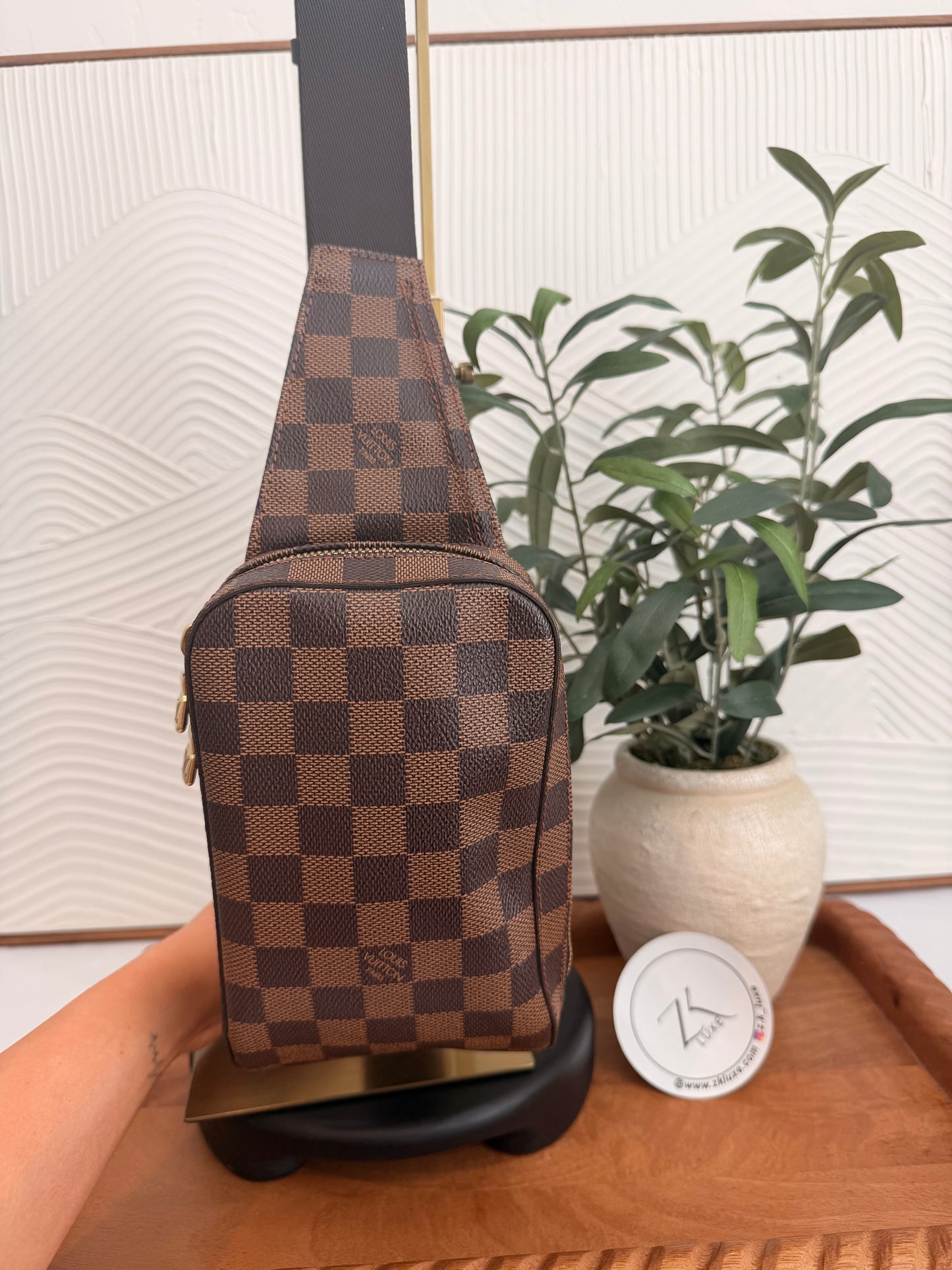 Louis Vuitton Damier Ebene Geronimo Bag