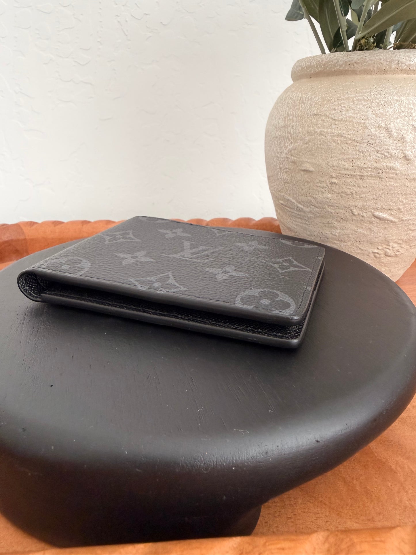 Louis Vuitton Monogram Eclipse Slender Bi-fold Wallet