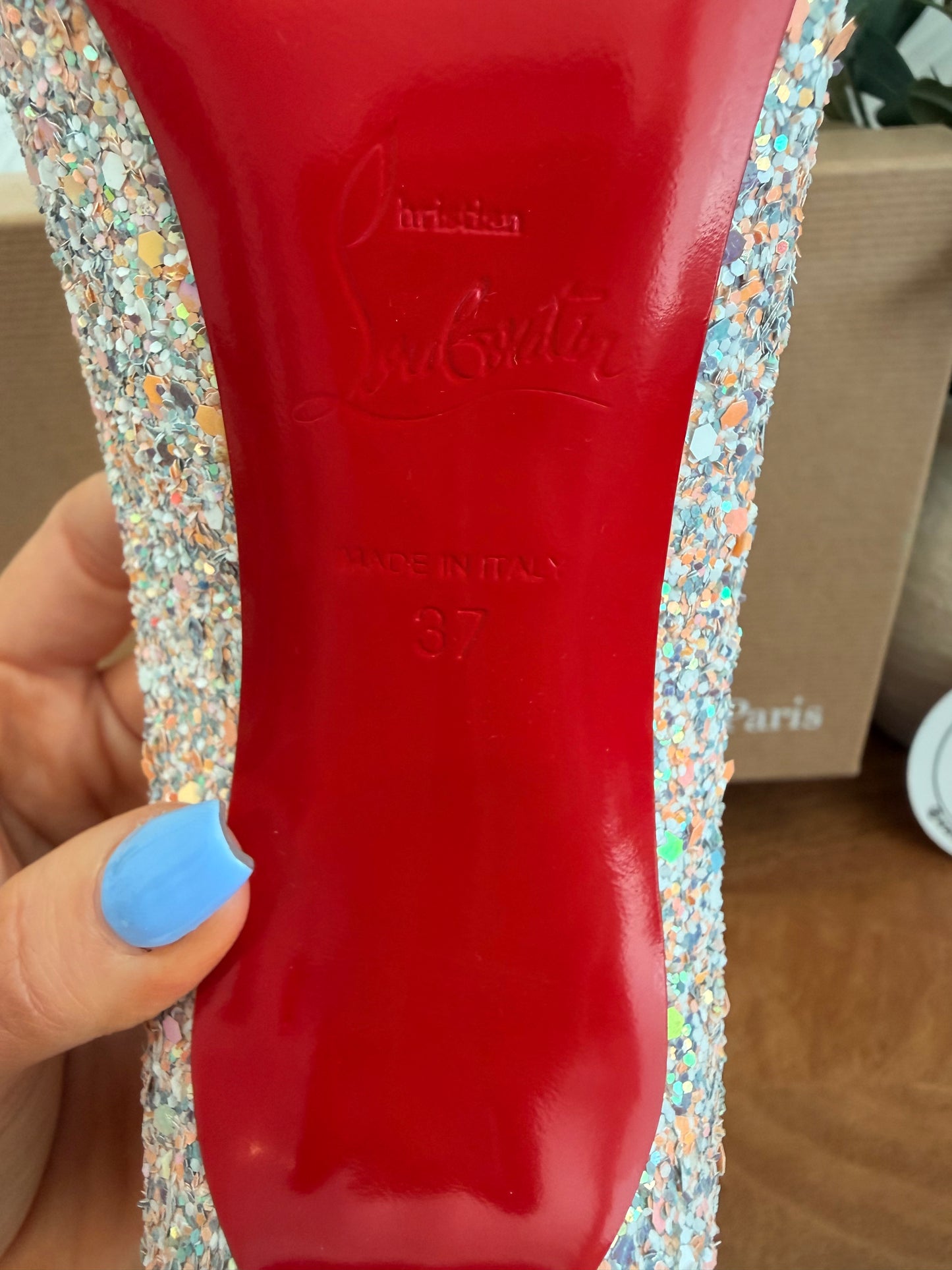 Christian Louboutin pigalle follies 100mm gl gems/sp las