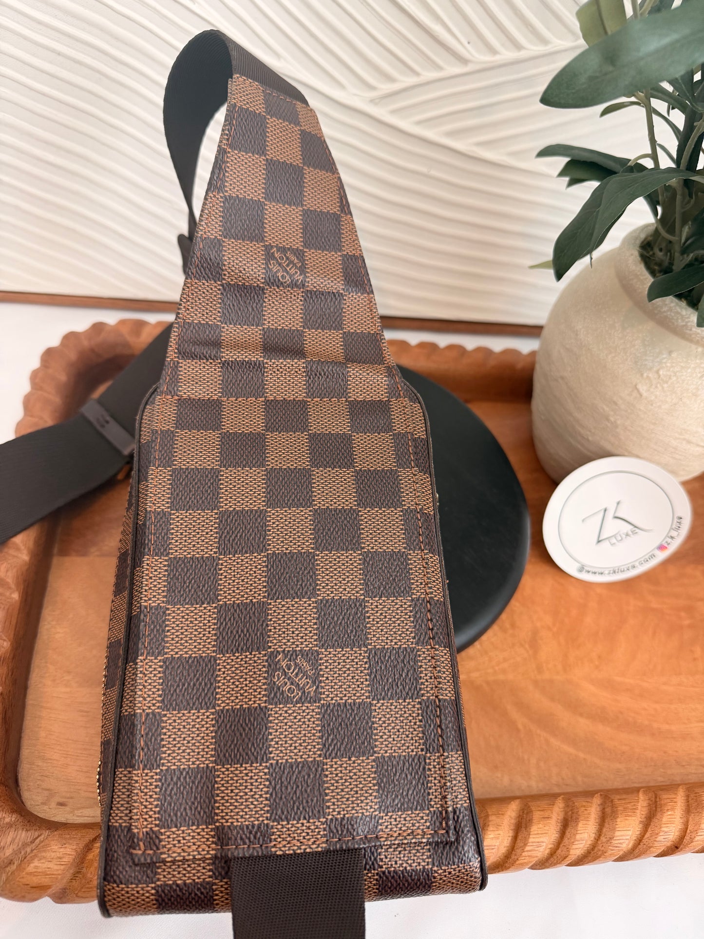 Louis Vuitton Damier Ebene Geronimo Bag
