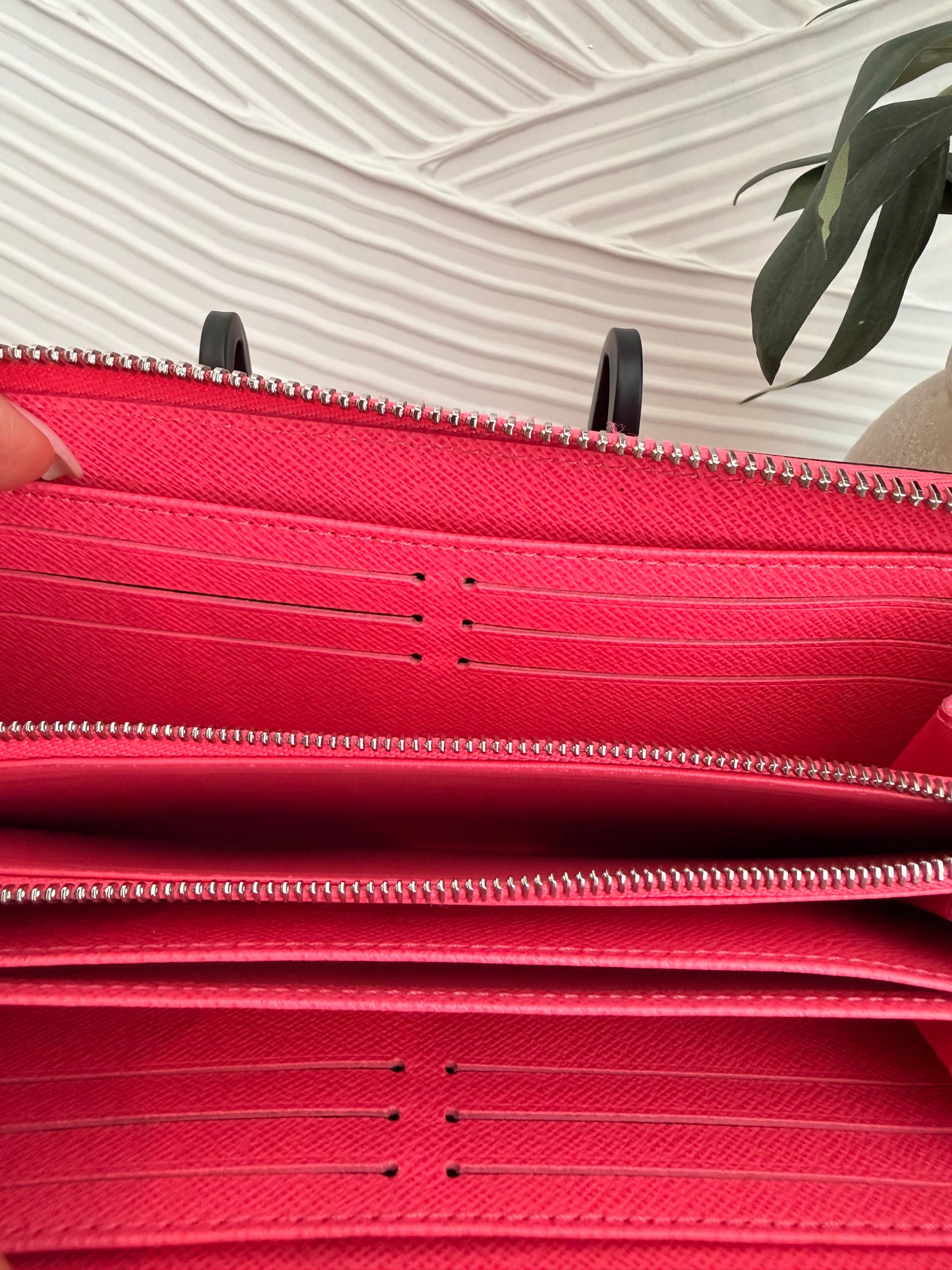 Louis Vuitton Pink Epi Zippy Wallet