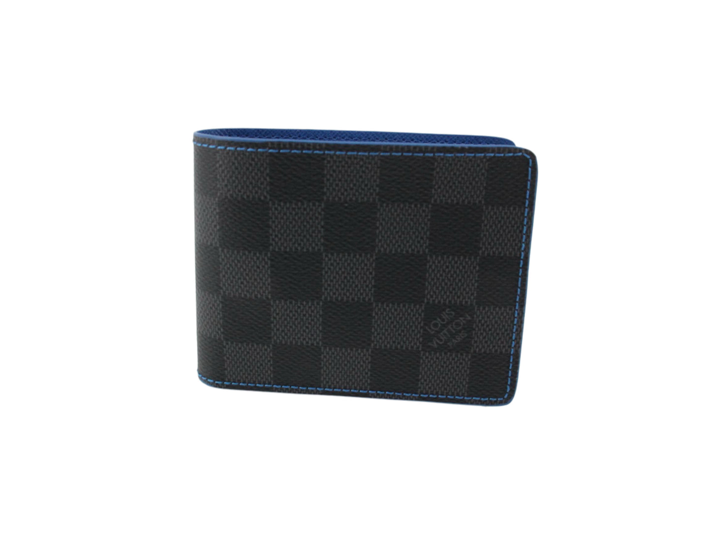 Louis Vuitton Damier Graphite Blue Slender Wallet