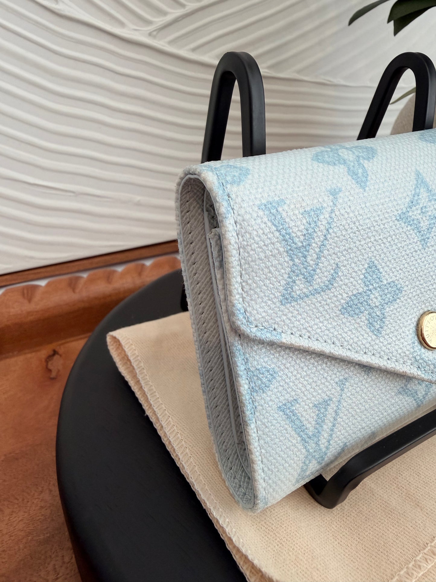 Louis Vuitton Victorine Wallet In Bleu Courrier - 130th anniversary