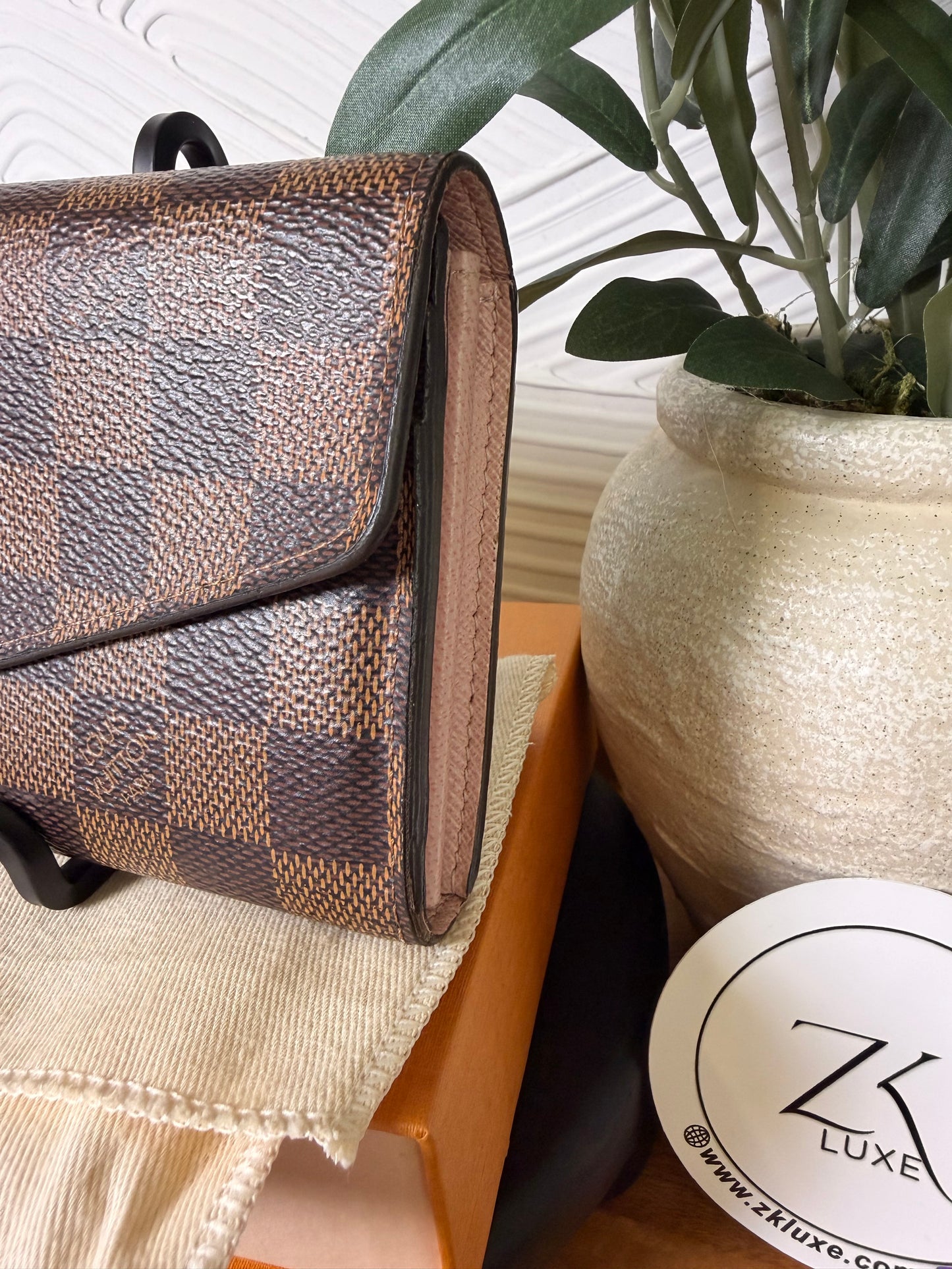 Louis Vuitton Damier Ebene Sarah Wallet