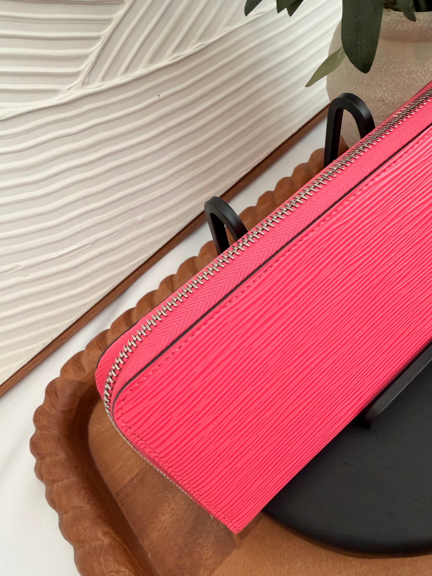 Louis Vuitton Pink Epi Zippy Wallet