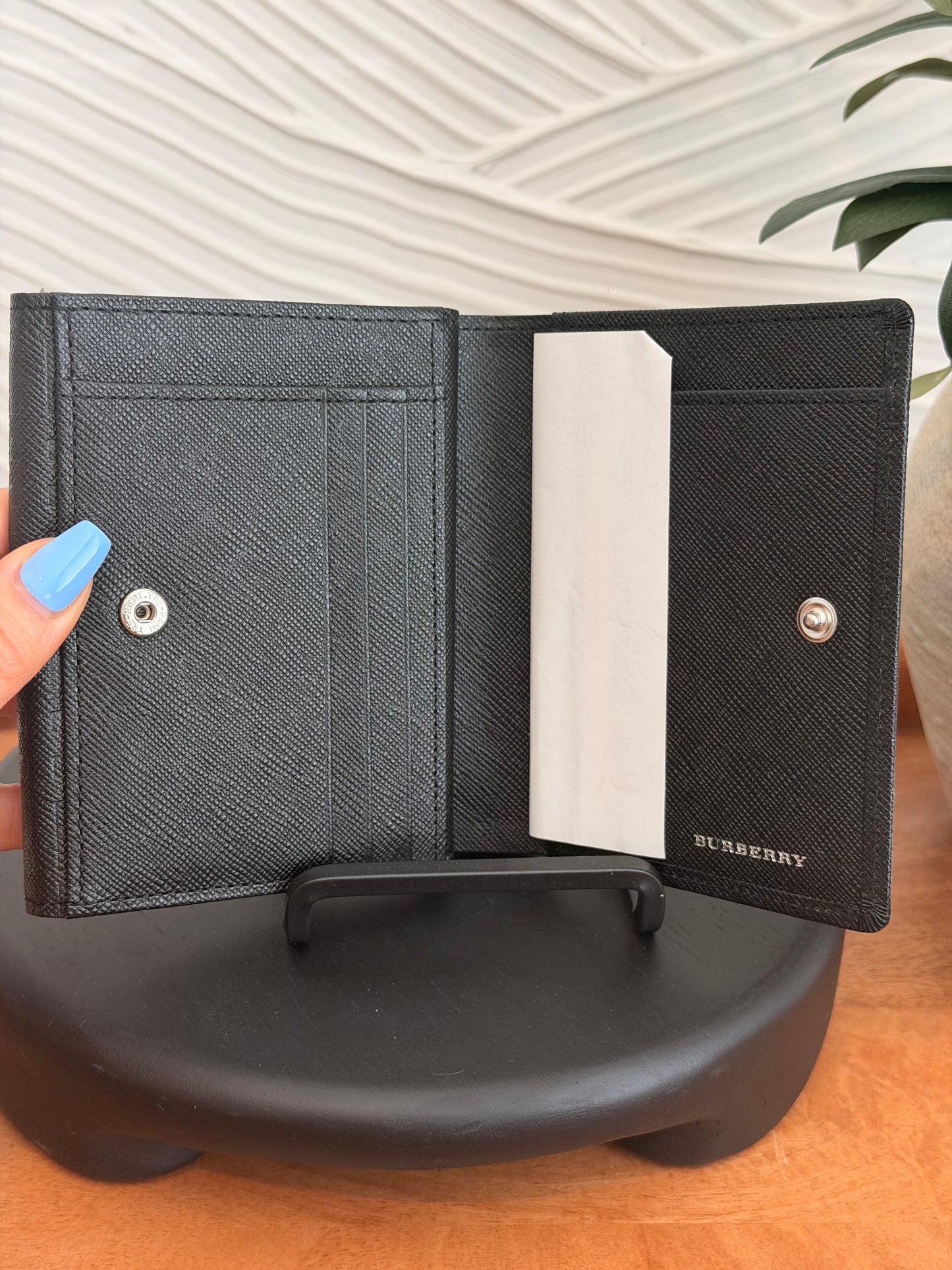 Burberry Embossed Check Continental Wallet