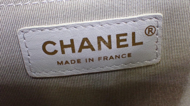 Chanel Cracked Metallic Calfskin Quilted Boy Bag