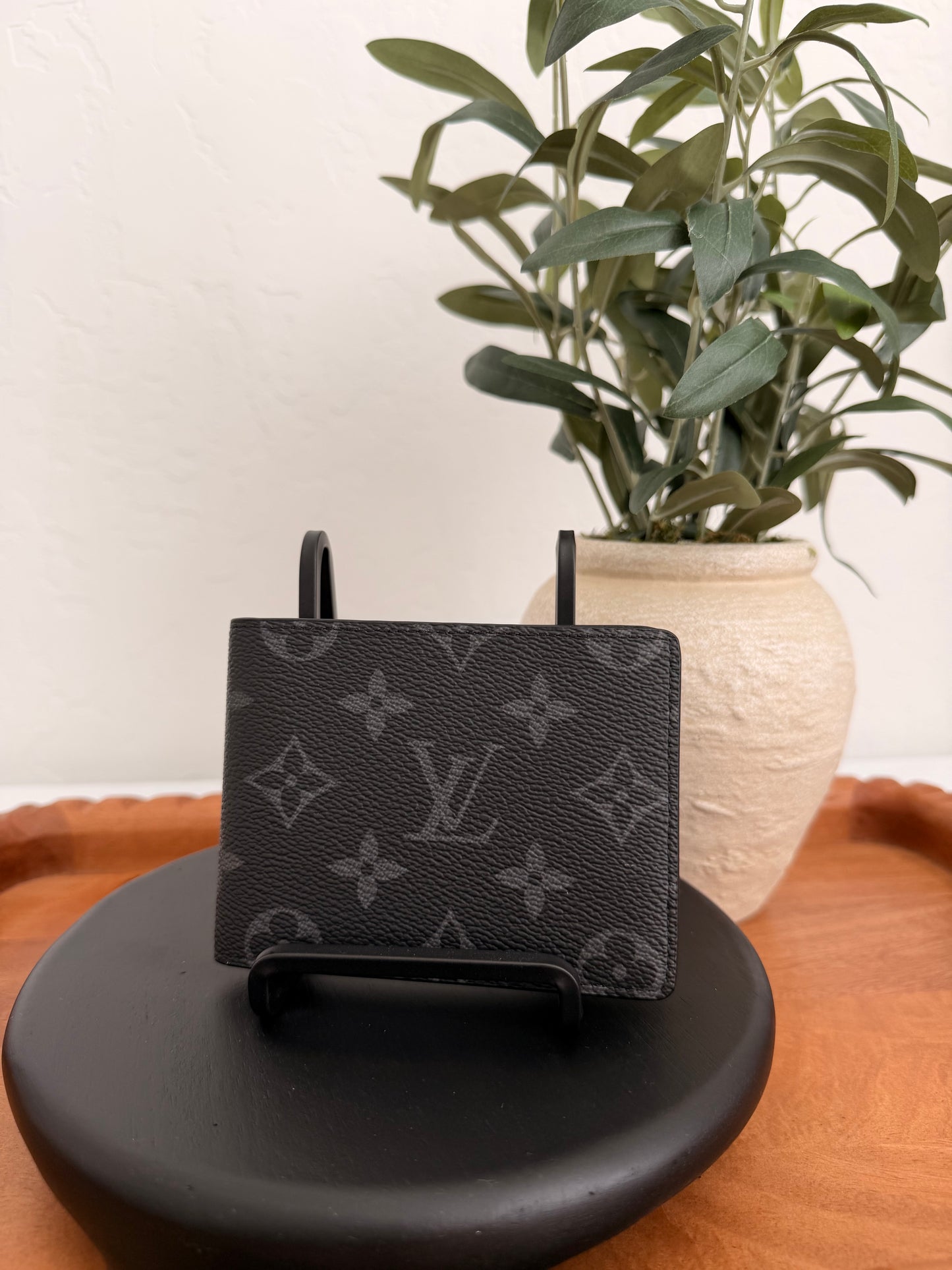 Louis Vuitton Monogram Eclipse Slender Bi-fold Wallet