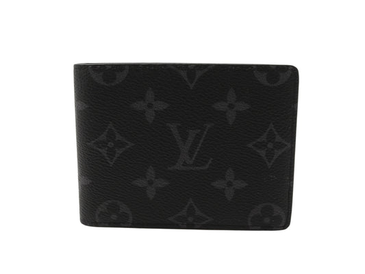 Cartera plegable delgada Louis Vuitton Monogram Eclipse