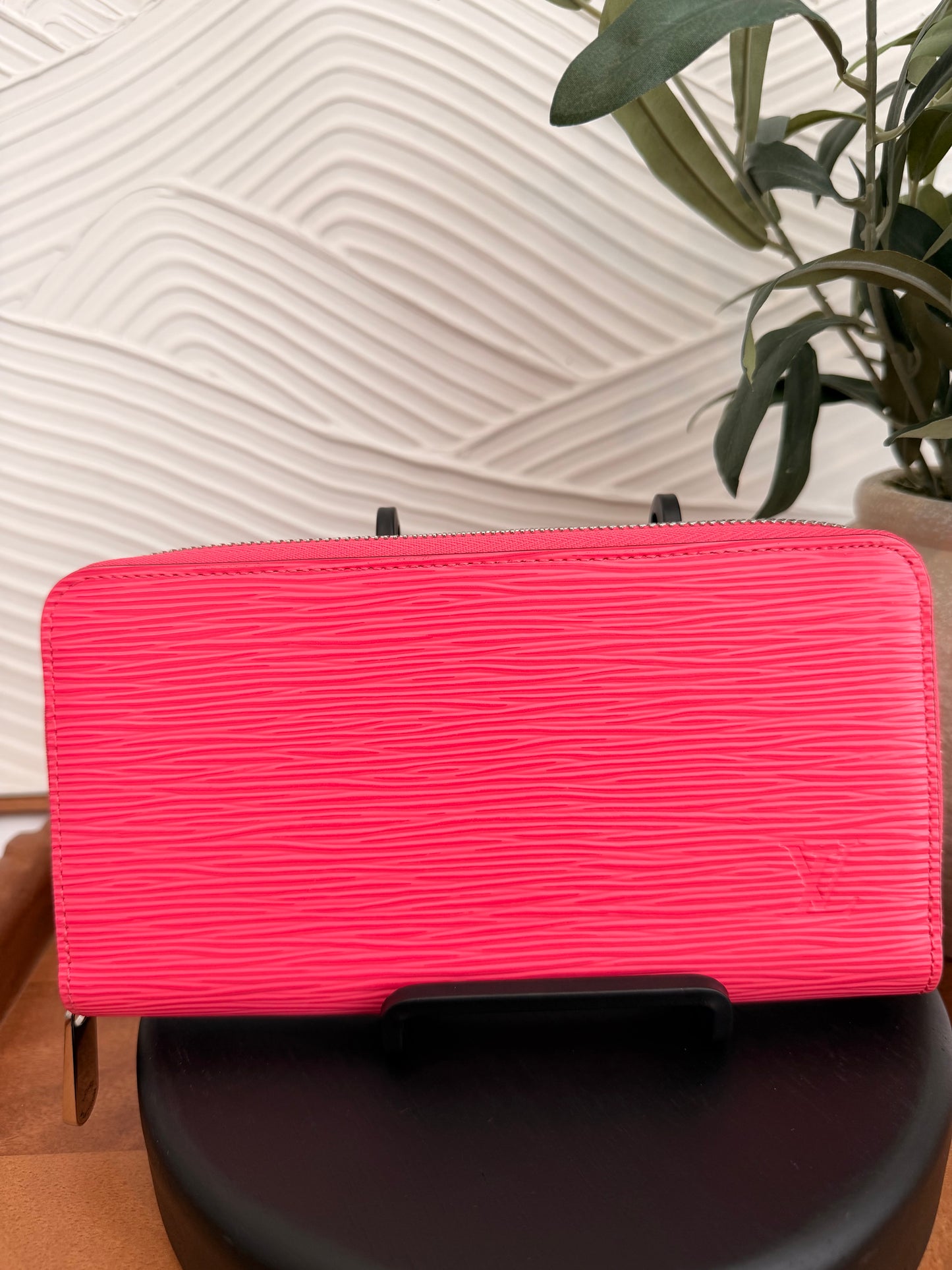 Louis Vuitton Pink Epi Zippy Wallet