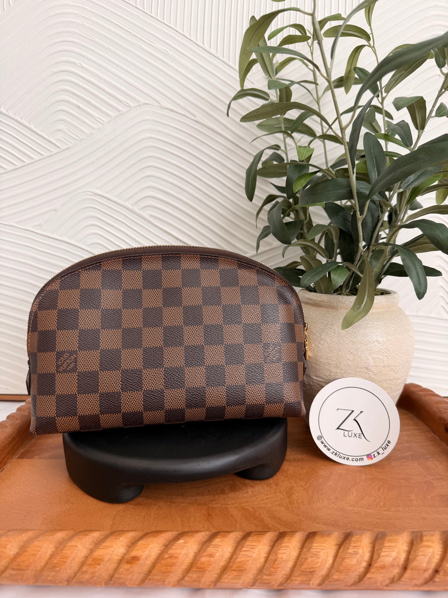 Louis Vuitton Damier Ebene Cosmetic Pouch