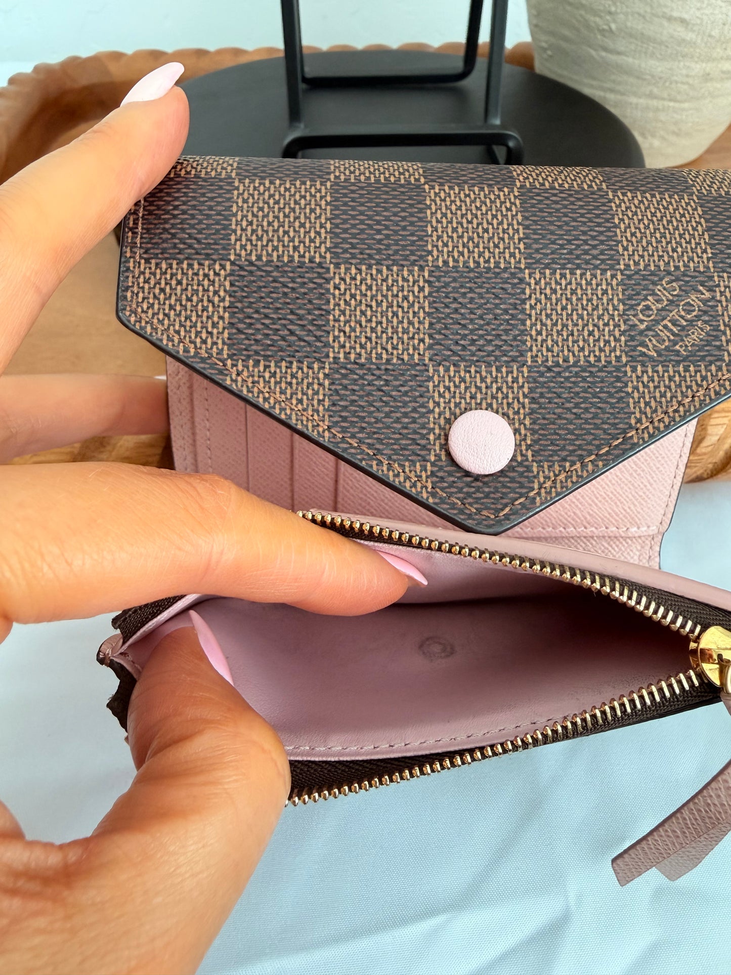 Louis Vuitton Damier Ebene Victorine Wallet