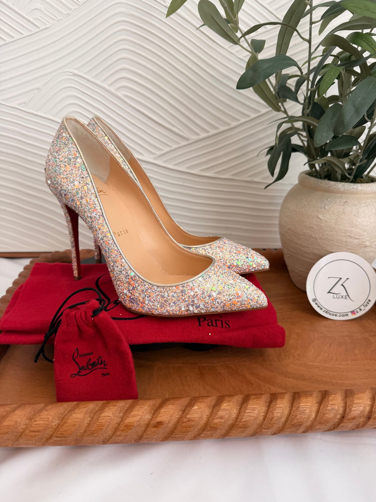 Christian Louboutin pigalle follies 100mm gl gems/sp las
