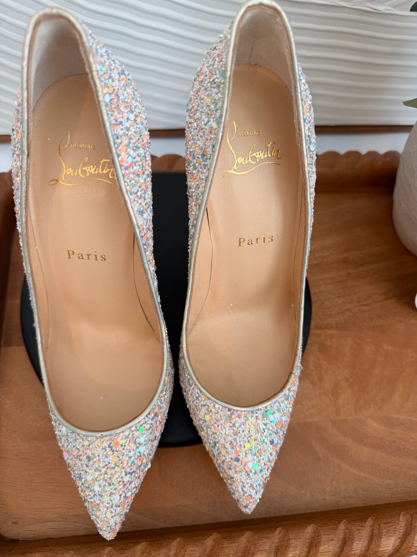 Christian Louboutin pigalle follies 100mm gl gems/sp las