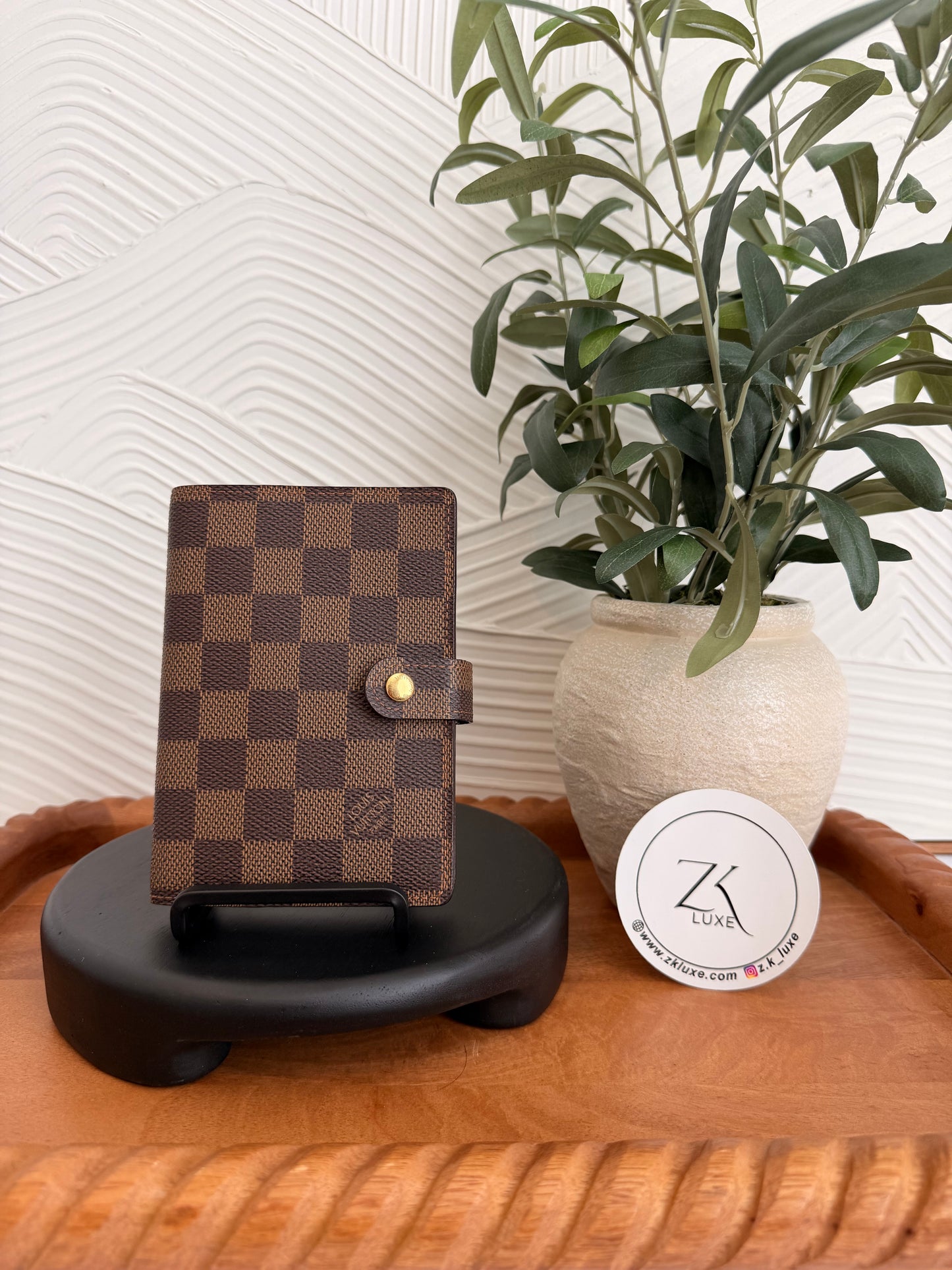 Louis Vuitton Damier Ebene Agenda Pm