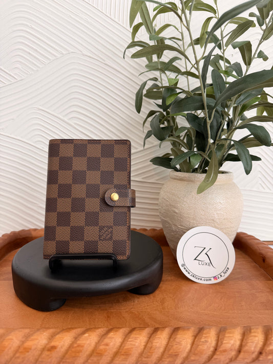 Louis Vuitton Damier Ebene Agenda Pm