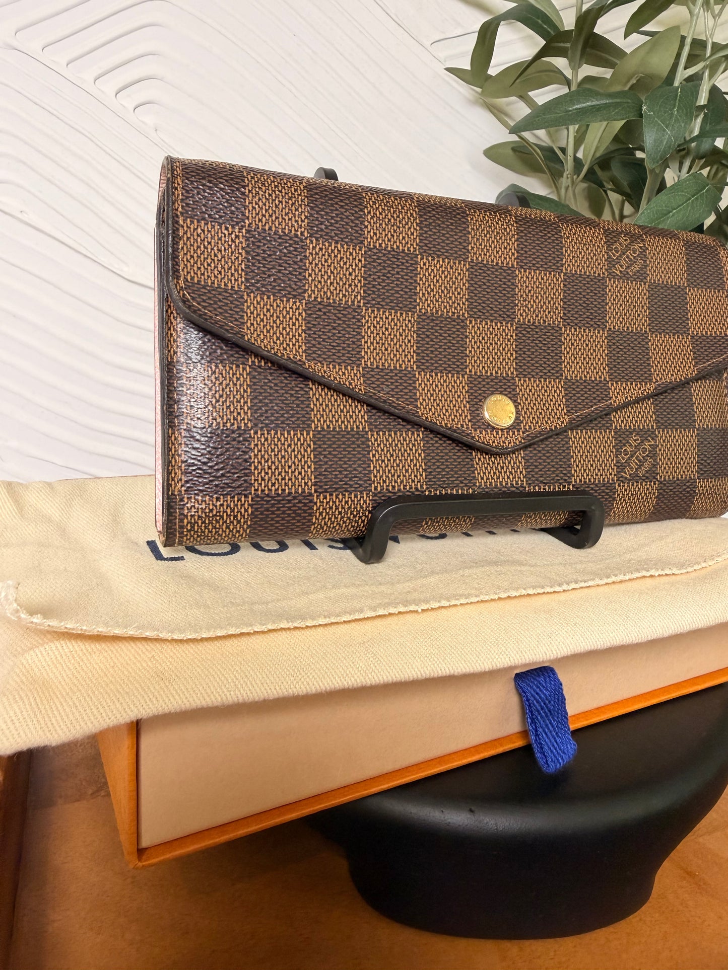 Louis Vuitton Damier Ebene Sarah Wallet