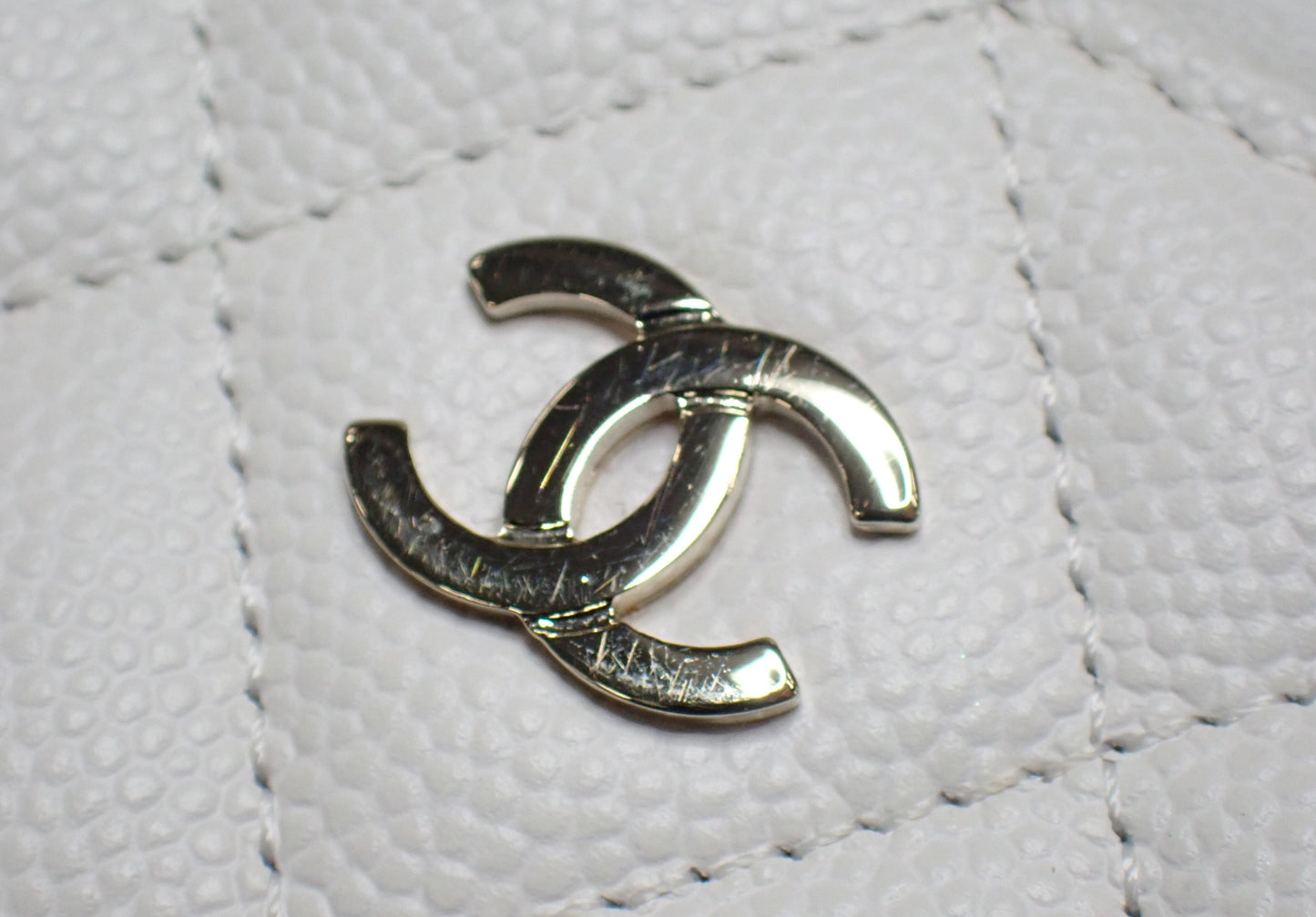 Chanel Coco Mark Matelasse Leather Long Wallet