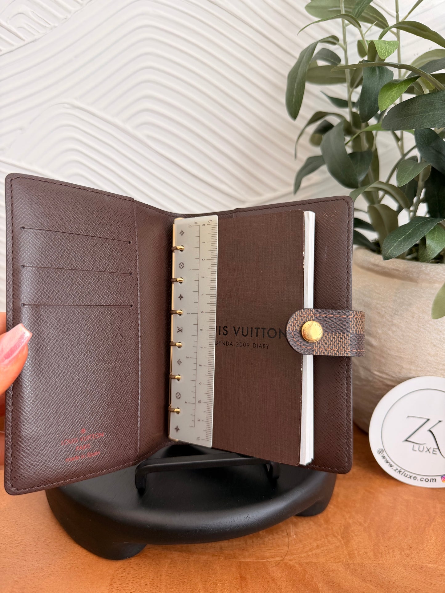 Louis Vuitton Damier Ebene Agenda Pm