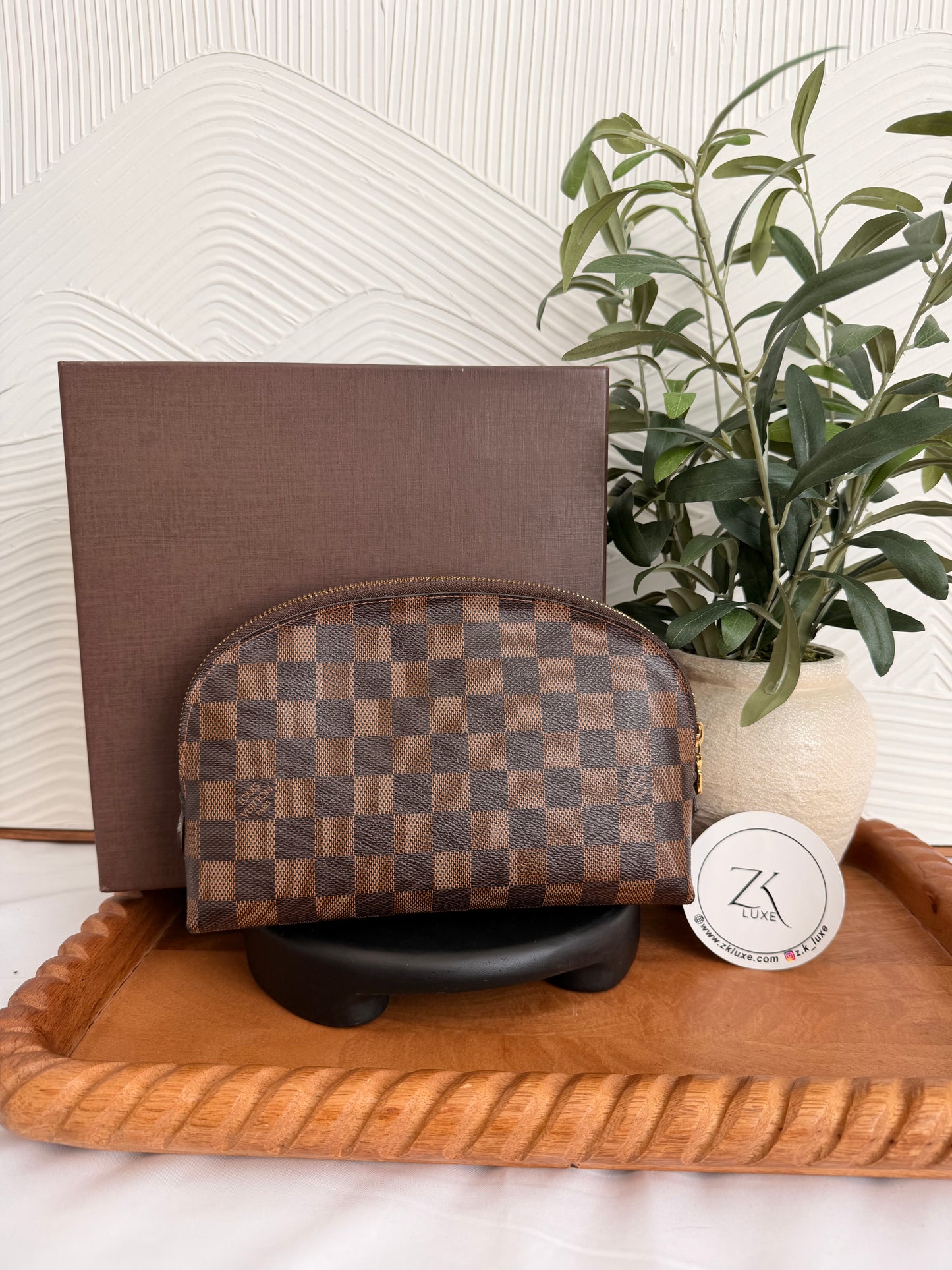 Louis Vuitton Damier Ebene Cosmetic Pouch