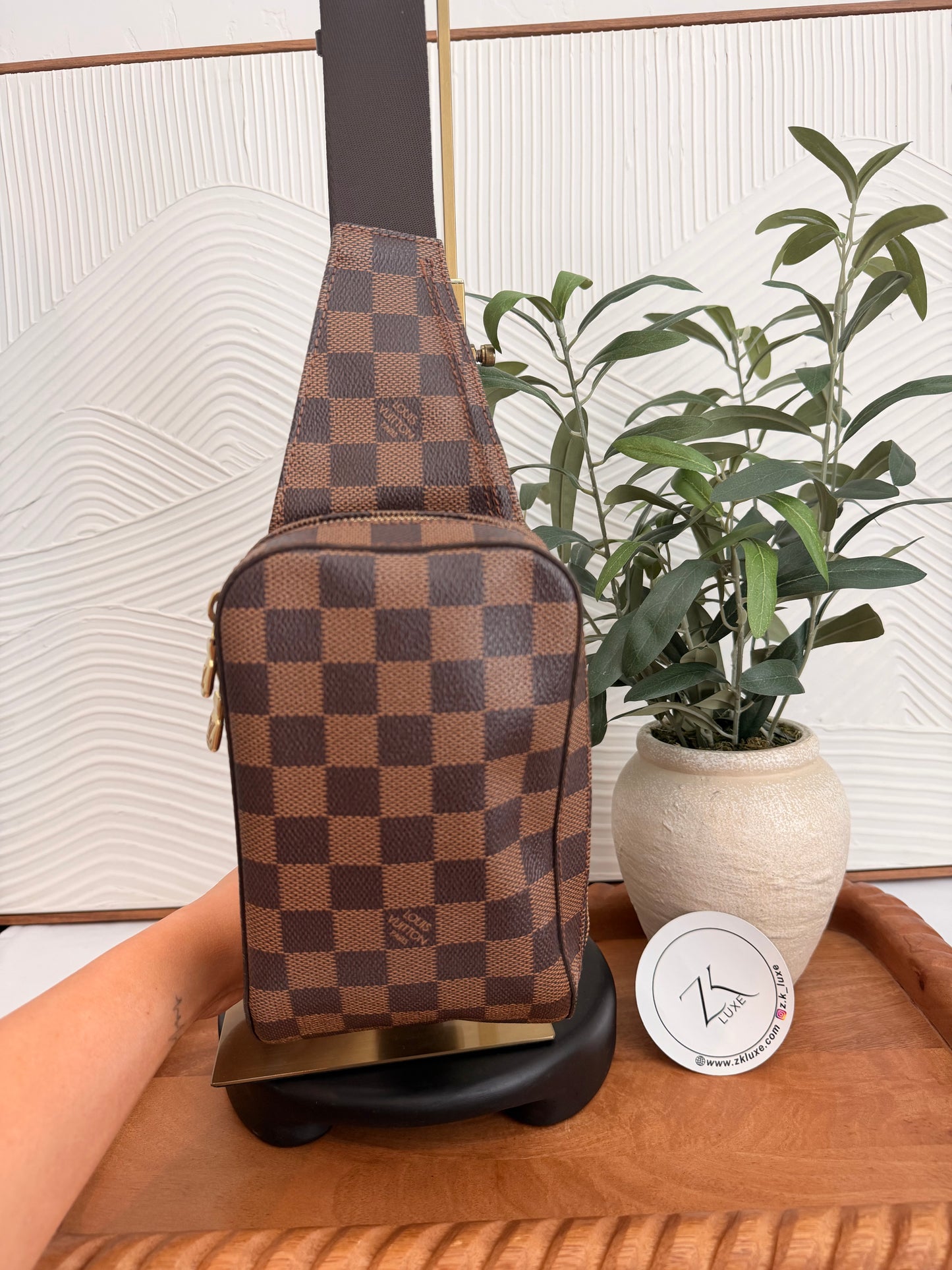 Louis Vuitton Damier Ebene Geronimo Bag