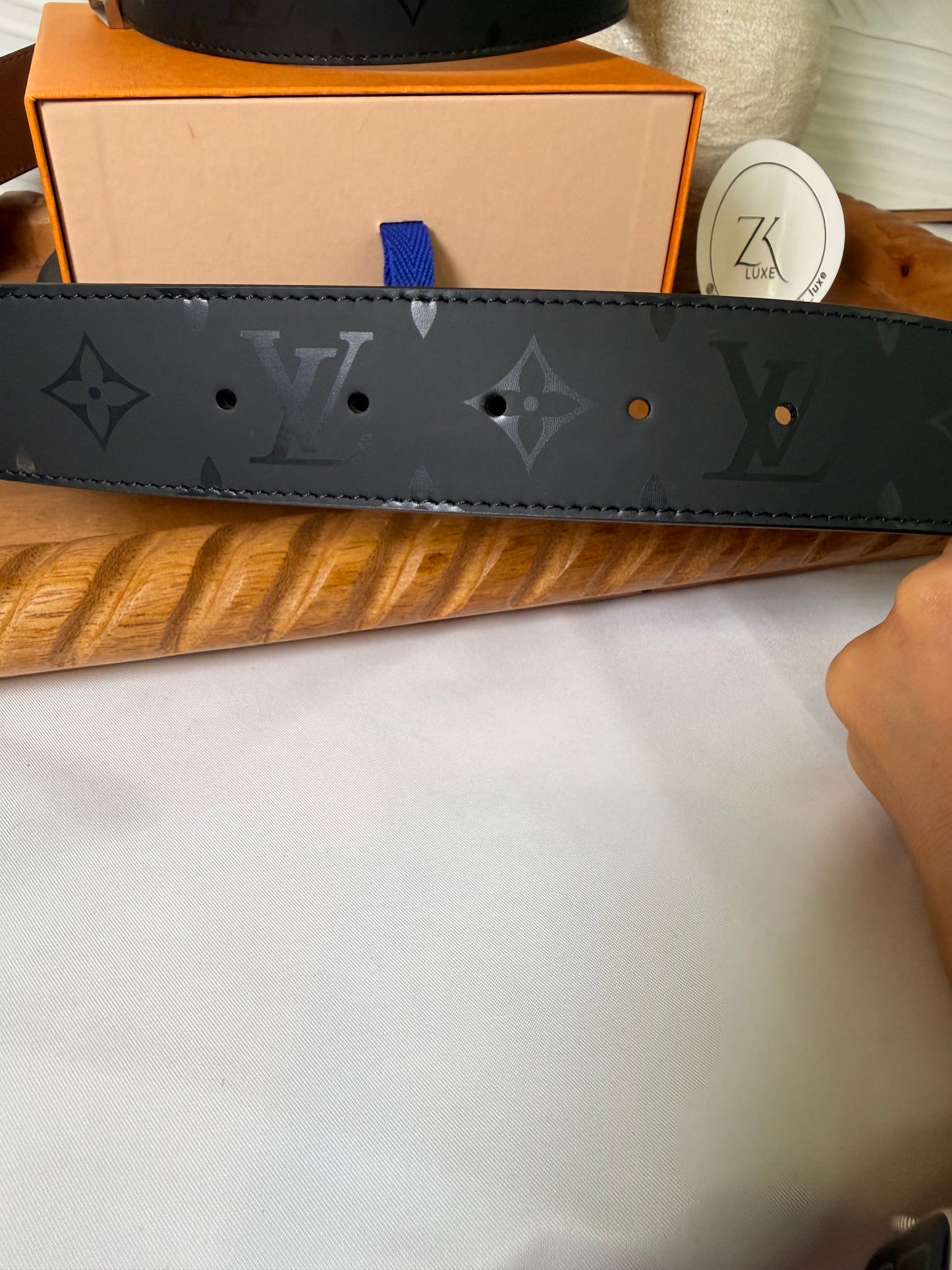 Louis Vuitton Monogram Leather Pyramid Reversible 40MM Belt