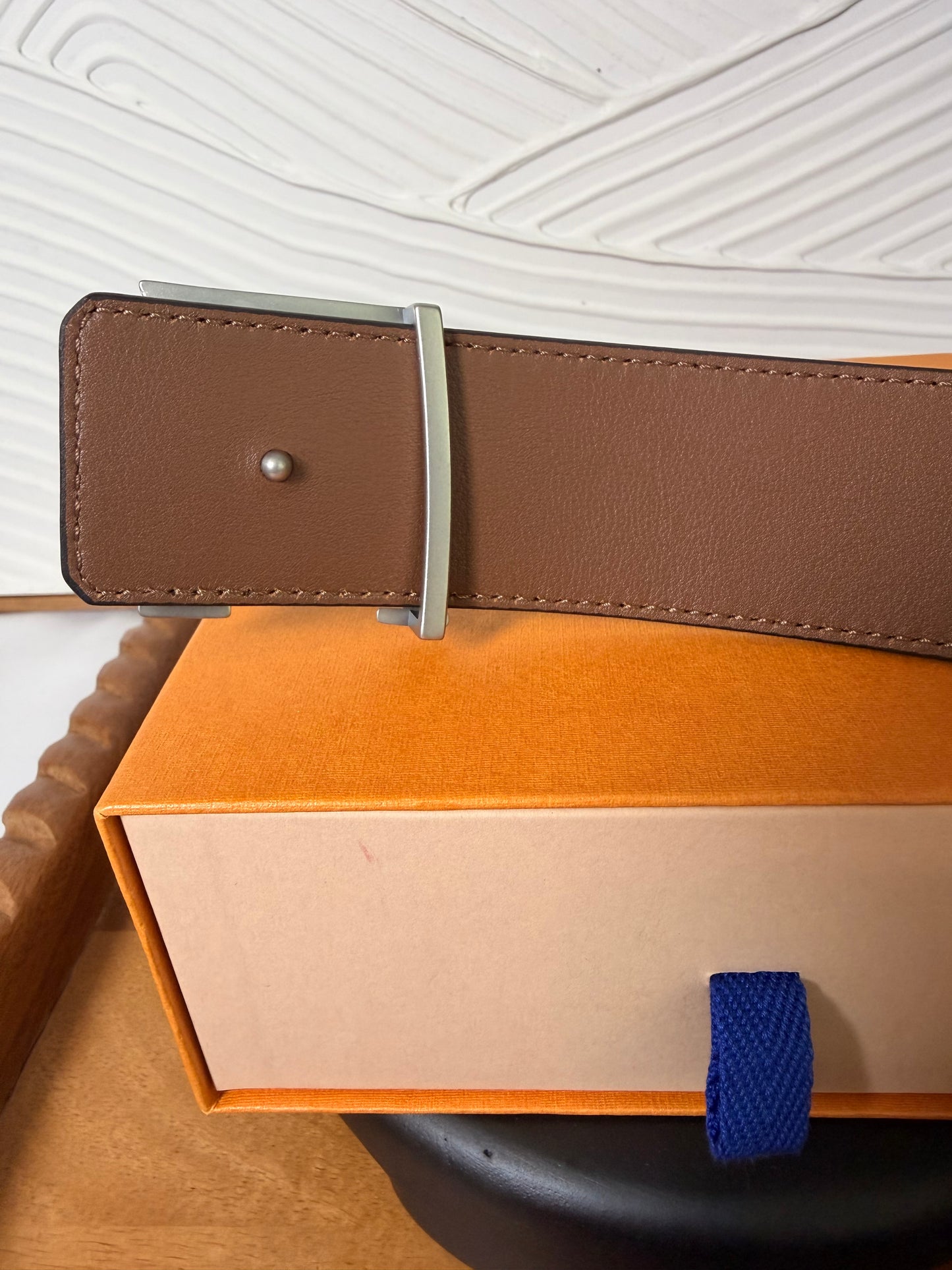 Louis Vuitton Monogram Leather Pyramid Reversible 40MM Belt