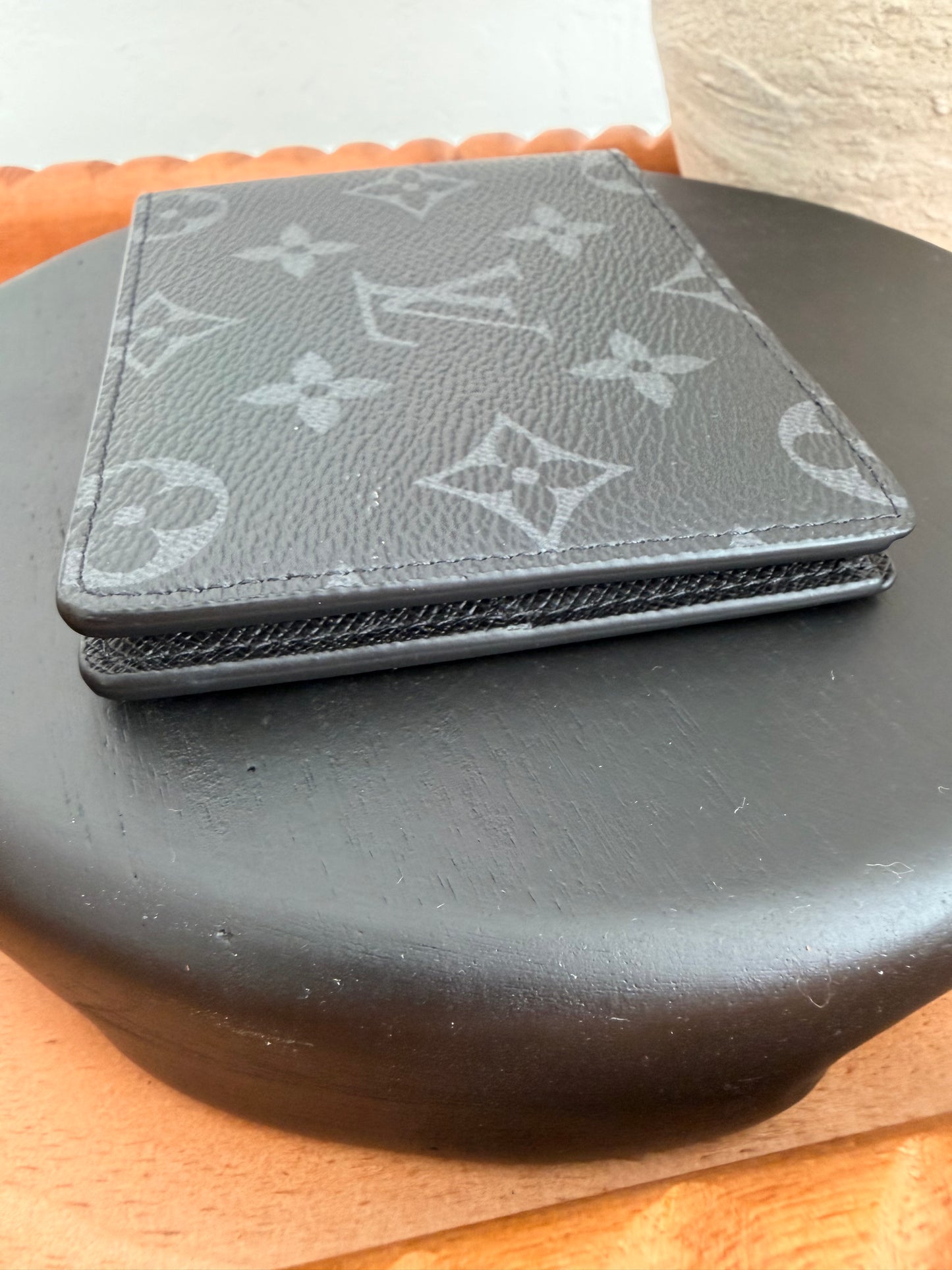 Louis Vuitton Monogram Eclipse Slender Bi-fold Wallet