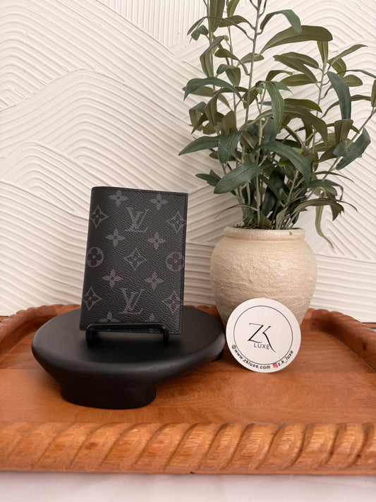 Louis Vuitton Monogram Eclipse Passport Holder