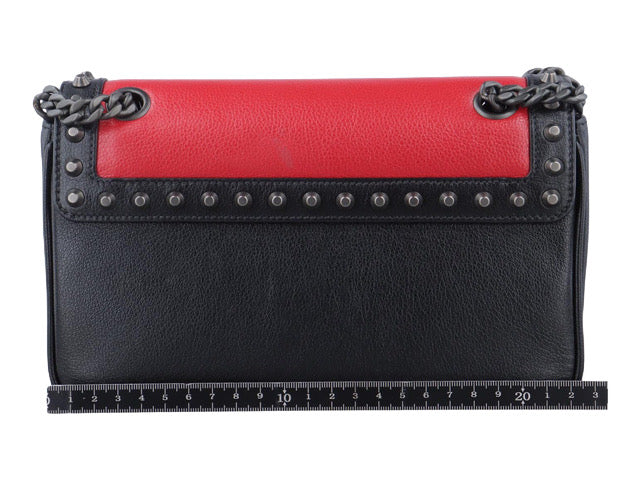 Prada Glace Calf Studded Shoulder Bag